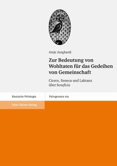 Zur Bedeutung von Wohltaten für das Gedeihen von Gemeinschaft (eBook, PDF) - Junghanß, Antje