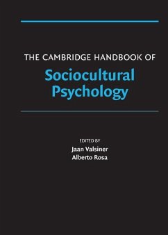 Cover Cambridge Handbook of Sociocultural Psychology (eBook, ePUB)