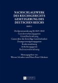 Nachschlagewerk des Reichsgerichts ¿ Gesetzgebung des Deutschen Reichs