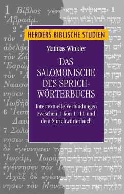 Das Salomonische des Sprichwörterbuchs (eBook, PDF) - Winkler, Mathias