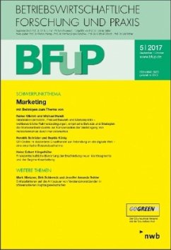 Marketing / Betriebswirtschaftliche Forschung und Praxis (BFuP) H.5/2017
