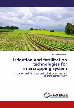 Irrigation and fertilization technologies for intercropping system