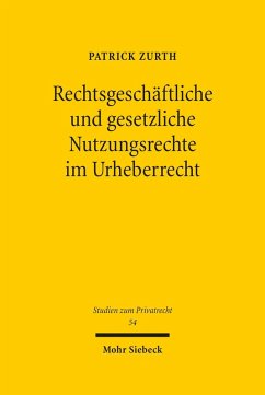 Cover Rechtsgeschäftliche und gesetzliche Nutzungsrechte im Urheberrecht (eBook, PDF)