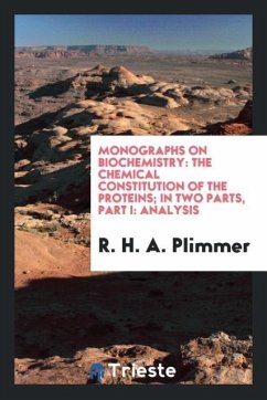 Monographs on Biochemistry - Plimmer, R. H. A.