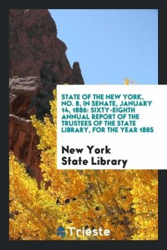 State of the New York, No. 8, In Senate, January 14, 1886