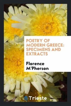 Poetry of Modern Greece - M'Pherson, Florence