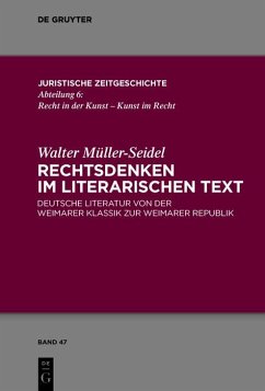 Rechtsdenken im literarischen Text (eBook, ePUB) - Müller-Seidel, Walter