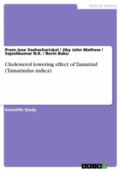 Cholesterol lowering effect of Tamarind (Tamarindus indica) - Vazhacharickal, Prem Jose;Babu, Berin;N.K., Sajeshkumar