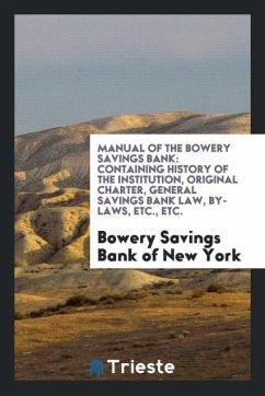 Manual of the Bowery Savings Bank