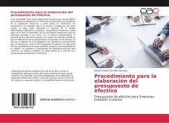 Procedimiento para la elaboración del presupuesto de efectivo - Corrales Fonseca, Dania Cristina