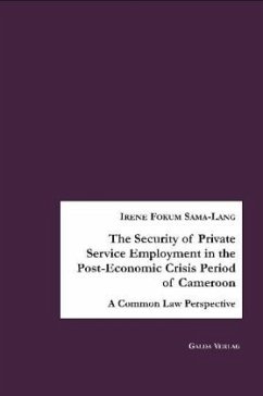 The Security of Private Service Employment in the Post-Economic Crisis Period of Cameroon - Fokum Sama-Lang, Irene Dione Numun