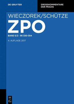 Zivilprozessordnung und Nebengesetze Band 5/2. §§ 330-354 (eBook, ePUB)