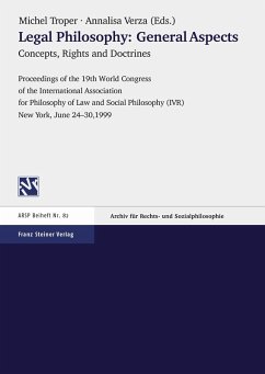 Cover Legal Philosophy - General Aspects. Vol. 1: Concepts, Rights and Doctrines (eBook, PDF)
