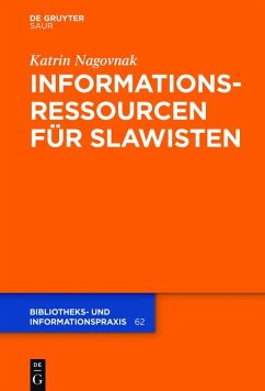 Cover Informationsressourcen für Slawisten (eBook, PDF)