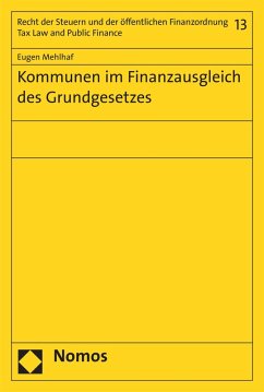Cover Kommunen im Finanzausgleich des Grundgesetzes (eBook, PDF)