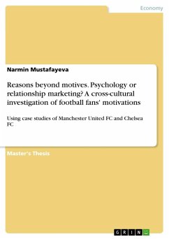 Reasons beyond motives. Psychology or relationship marketing? A cross-cultural investigation of football fans' motivations - Mustafayeva, Narmin