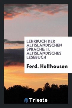 Lehrbuch der Altisländischen Sprache