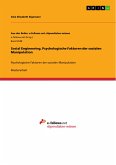 Social Engineering. Psychologische Faktoren der sozialen Manipulation (eBook, PDF)