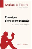 Chronique d'une mort annoncée de Gabriel García Márquez (Analyse de l'oeuvre) (eBook, ePUB)