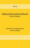 Subsumtionswörterbuch Deutsch-Englisch