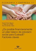 ¿Es posible financieramente un pilar básico de previsión social para Euskadi? : factores claves