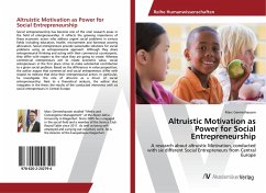 Altruistic Motivation as Power for Social Entrepreneurship - Germeshausen, Marc