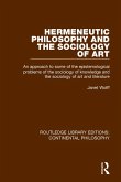 Hermeneutic Philosophy and the Sociology of Art (eBook, PDF)