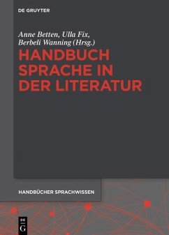 Handbuch Sprache in der Literatur (eBook, PDF)
