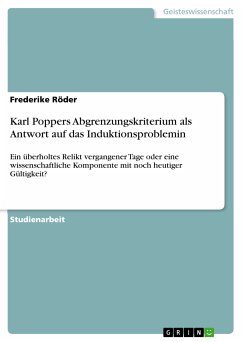 Karl Poppers Abgrenzungskriterium als Antwort auf das Induktionsproblemin (eBook, PDF) - Röder, Frederike