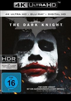 The Dark Knight 4K, 1 UHD-Blu-ray - Christian Bale,Michael Caine,Heath Ledger