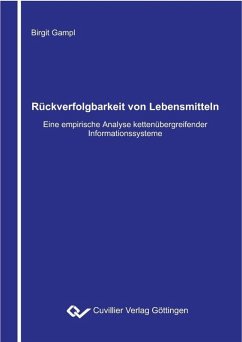 Cover Rückverfolgbarkeit von Lebensmitteln (eBook, PDF)