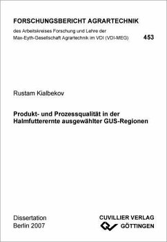 Cover Produkt- und Prozessqualität in der Halmfutterernte ausgewählter GUS-Regionen (eBook, PDF)