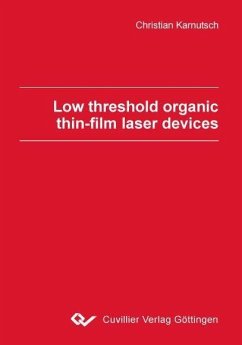 Cover Low threshold organic thin-film laser devices (eBook, PDF)
