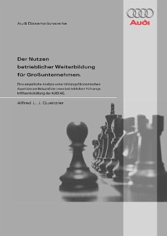 Cover Der Nutzen betrieblicher Weiterbildung für Großunternehmen (eBook, PDF)