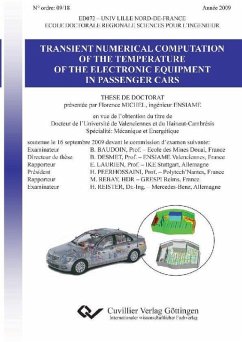 Transient Numerical Computation of the Temperature of the Electronic Equipment in Passenger Cars (eBook, PDF)