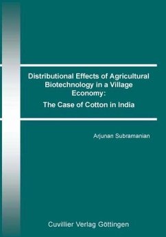 Cover Distributional Effects of Agricultural Biotechnology in a Village Economy: The Case of Cotton in India (eBook, PDF)