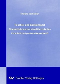 Cover Feuchte- und Salztransport – Charakterisierung der Interaktion zwischen Porenfluid und porösem Bauwerkstoff (eBook, PDF)