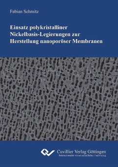 Cover Einsatz polykristalliner Nickelbasis-Legierungen zur Herstellung nanoporöser Membranen (eBook, PDF)