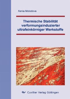 Cover Thermische Stabilität verformungsinduzierter ultrafeinkörniger Werkstoffe (eBook, PDF)