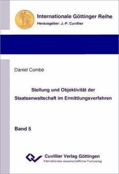 Cover Stellung und Objektivität der Staatsanwaltschaft im Ermittlungsverfahren (eBook, PDF)
