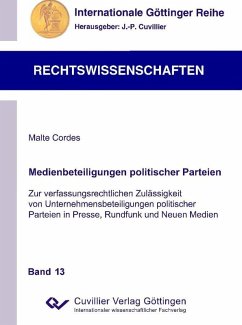 Medienbeteiligungen politischer Parteien (eBook, PDF)