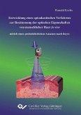 Entwicklung eines optoakustischen Verfahrens zur Bestimmung der optischen Eigenschaften von menschlicher Haut in vivo mittels eines probabilistischen Ansatzes nach Bayes (eBook, PDF)