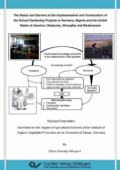 The Status and Barriers to the Implementation and Continuation of the School Gardening Projects in Germany, Nigeria and the United States of America: Obstacles, Strengths and Weaknesses (eBook, PDF)