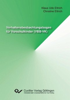 Verhaltensbeobachtungsbogen für Vorschulkinder (VBB-VK) (eBook, PDF)