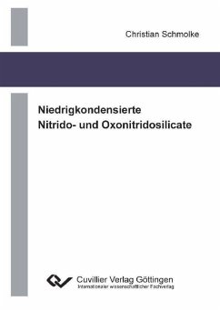 Cover Niedrigkondensierte Nitrido- und Oxonitridosilicate (eBook, PDF)
