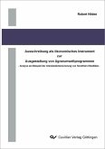 Ausschreibung als ökonomisches Instrument zur Ausgestaltung von Agrarumweltprogrammen (eBook, PDF)