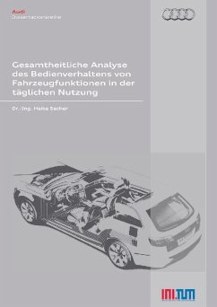 Cover Gesamtheitliche Analyse des Bedienverhaltens von Fahrzeugfunktionen in der täglichen Nutzung (eBook, PDF)
