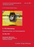 V. ITG Workshop: Photonische Aufbau- und Verbindungstechnik (eBook, PDF)