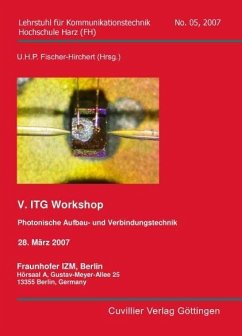 Cover V. ITG Workshop: Photonische Aufbau- und Verbindungstechnik (eBook, PDF)