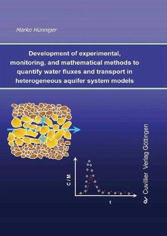 Cover Development of experimental, monitoring, and mathematical methods to quantify water fluxes and transport in heterogeneous aquifer system models (eBook, PDF)